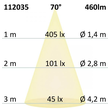 112035 Isoled GU10 LED Strahler 6W GLAS- COB , 70° warmweiss, dimmbar Produktbild Additional View 2 S