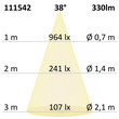 111542 Isoled GU10 LED Strahler 5,5W COB 38° warmweiss, dimmbar Produktbild Additional View 2 S