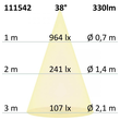 111542 Isoled GU10 LED Strahler 5,5W COB 38° warmweiss, dimmbar Produktbild Additional View 3 S