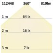 112448 ISOLED LED Birne E27 8W 810lm 2700K matt warmweiß dimmbar EEI:A Produktbild Additional View 3 S