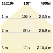 112196 Isoled LED Wandleuchte Up/Down 4x3W IP54 3000K Produktbild Additional View 3 S