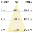 111807 Isoled LED Strahler GU4 12V AC/DC 3W 240LM 2700K 38° Dimm. Produktbild Additional View 3 S