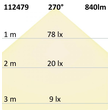 112479 ISOLED LED E27 9W 840lm 3000K 25000h weiß noDim IP20 Produktbild Additional View 3 S