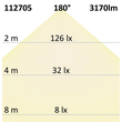 112705 ISOLED Linearleuchte 36W LED IP65 230V AC 3170lm 2700K 180° 1300x61x56mm Produktbild Additional View 3 S