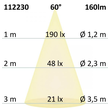 112230 Isoled LED Einbaustrahler, Edelstahl , 2W, 60°, IP67, 12V AC/DC, w Produktbild Additional View 2 S