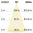 112213 Isoled LED Bodeneinbaustrahler, rund Edelstahl, IP67, 7W COB, 90°, warm Produktbild Additional View 3 S