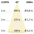 113976 Isoled GU10 LED Strahler 5W, 45°, prismatisch, warmweiß, dimmbar Produktbild Additional View 3 S