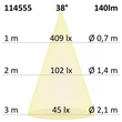 114555 Isoled LED Wandeinbauleuchte Sys Wall68, 3W, IP44, ColorSwitch 3000K|400 Produktbild Additional View 2 S