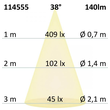 114555 Isoled LED Wandeinbauleuchte Sys Wall68, 3W, IP44, ColorSwitch 3000K|400 Produktbild Additional View 3 S