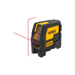 DW0822-XJ DEWALT Kreuzlinien-Laser mit 2 Lotpunkten, + Wandhalt., Batt., Koffer Produktbild Additional View 1 S