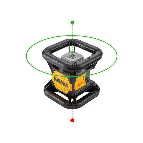 DCE079D1G-QW DeWalt Rotationslaser Vertikal-Lot dopp.,gruen Produktbild Additional View 2 L