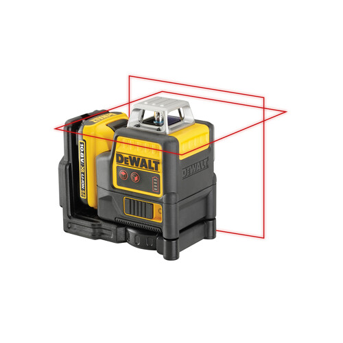 DCE0811D1R-QW DeWalt DCE0811D1R Linienlaser 2x360°, rot, 10,8 V/2Ah Produktbild Additional View 1 L