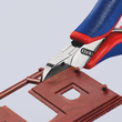 7722115 KNIPEX ELEKTRONIK SEITEN- SCHNEIDER ohne Facette 115 mm Produktbild Additional View 1 S