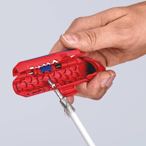 169501SB Knipex Universal-Abmantelungs- Werkzeug  ErgoStrip  dm 8-13mm Produktbild Additional View 1 L