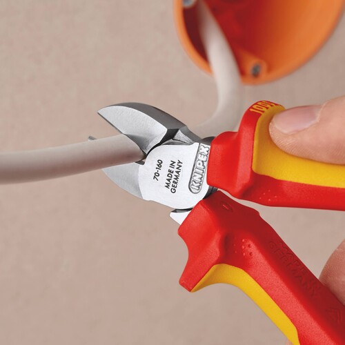 70 06 160 T Knipex Seitenschneider mit Befestigungsöse Produktbild Additional View 1 L