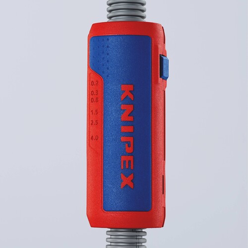 90 22 02 SB Knipex TwistCut Wellrohrsch- neider 100 mm, mit Abisolierklingen Produktbild Additional View 9 L