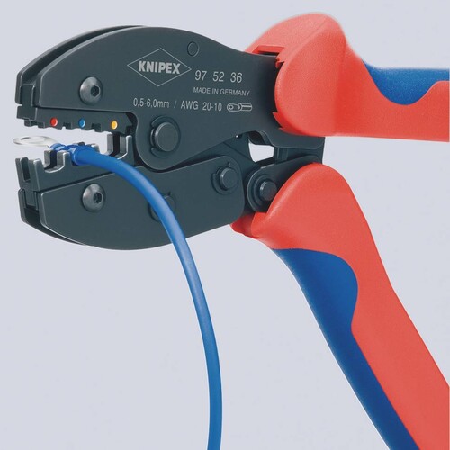 975236 KNIPEX Preciforce Crimpzange 0,5-6mm² Produktbild Additional View 1 L