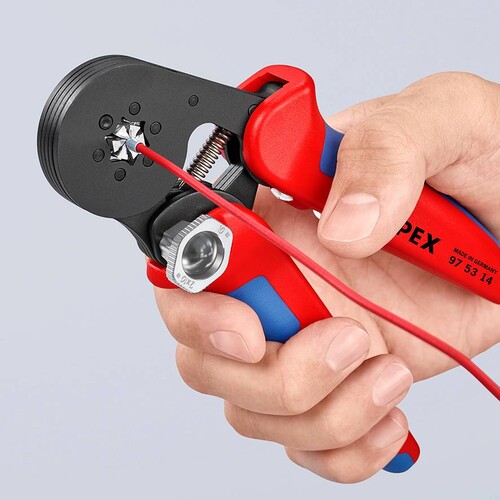 975314 KNIPEX Selbsteinst. Crimpzange f. Aderendhülsen Produktbild Additional View 1 L