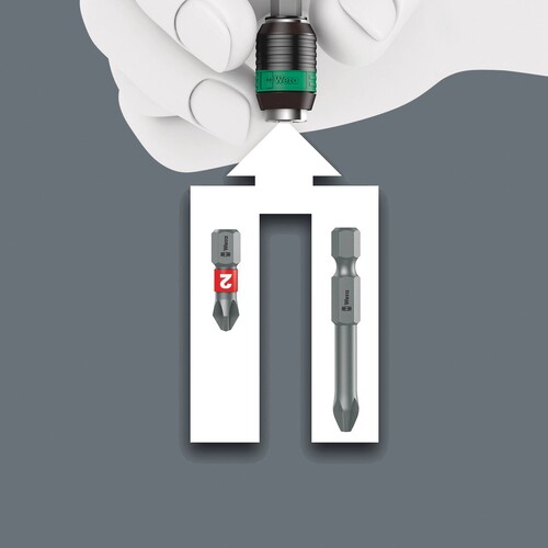 0070504102100 WERA Bit-Sortiment Kraftform Komp. 62 Produktbild Additional View 1 L