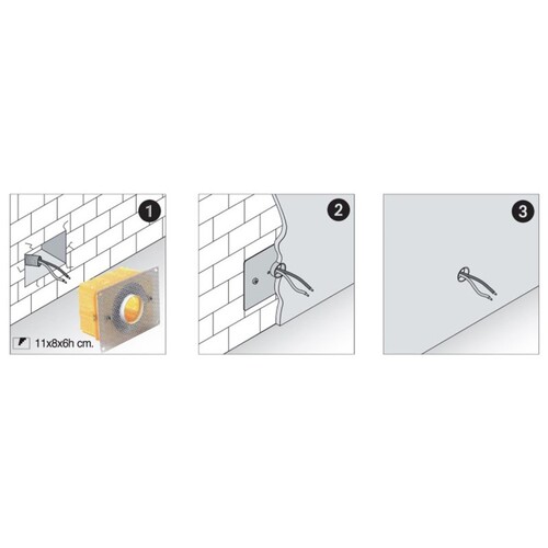 68-0214 Molto Luce Zubehör Einbaubox für Serie (Spoon) DM=38mm Produktbild Additional View 1 L