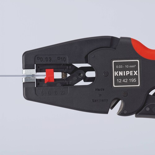 12 42 195 SB Knipex Automatische Abisolierzange MultiStrip 10 Produktbild Additional View 1 L