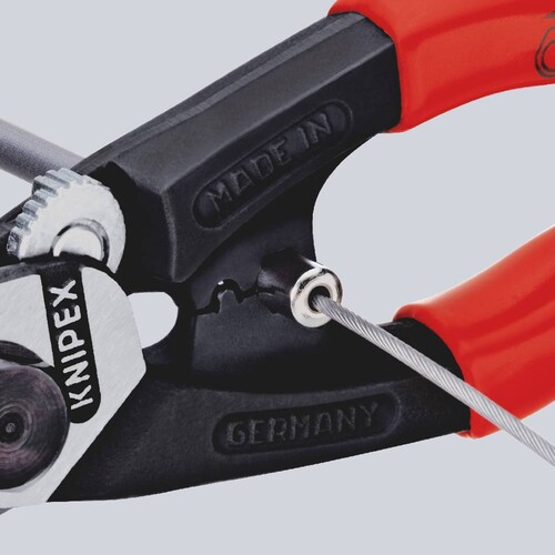 95 62 190 Knipex Drahtseilschere, geschmiedet Produktbild Additional View 1 L