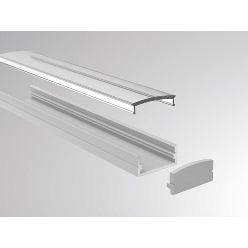 600-a204b Tecnico MIDI LED PROFIL AUFBAU SCHWARZ 2000x23x11,2mm Produktbild Additional View 1 L