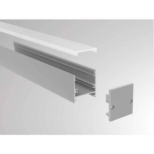 600-a205s Tecnico MAXI LED PROFIL AUFBAU ALUMINIUM ELOXIER Produktbild Additional View 1 L