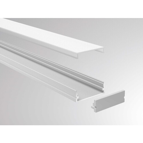 600-a206s Tecnico MEGA LED PROFIL AUFBAU ALUMINIUM ELOXIER Produktbild Additional View 1 L