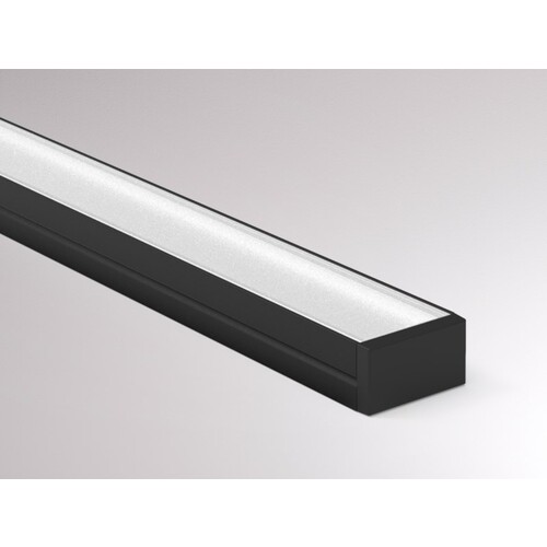 600-1a202b Tecnico MINI 14 AUFBAU LED STRIP PROFILE schwarz Produktbild Additional View 1 L