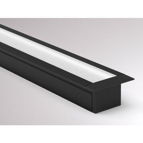 600-1e202b Tecnico MINI 14 EINBAU LED STRIP PROFILE schwarz Produktbild Additional View 1 L