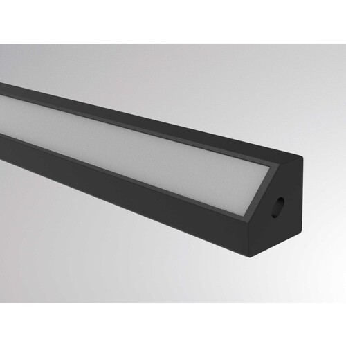 600-c209 Molto Luce  MINI CORNER AUFBAU ABDECKUNG PMMA Abdeckung satiniert, IP20 Produktbild Additional View 2 L