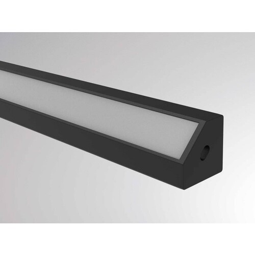 600-a209b Tecnico MINI CORNER AUFBAU LED STRIP PROFILE schwarz Produktbild Additional View 2 L