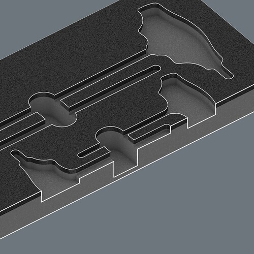 05137312001 Wera 9812 Schaumstoffeinlage TORX® HF Schraubendreher Set 1, ohne We Produktbild Additional View 1 L