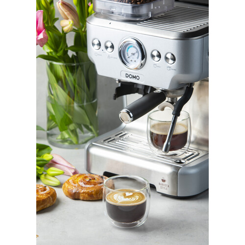 DO725K Domo Espressomaschine Siebträger mit Mühle Semi-professionell 20 Bar Produktbild Additional View 9 L