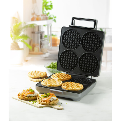 DO9251W Domo Waffeleisen für 4 runde Waffeln Produktbild Additional View 8 L