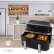 KAAF320BK Nedis Heißluft Friteuse ,2x4.2 l ,Timer: 60 min ,Anzahl voreingestellt Produktbild Additional View 2 S