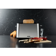 DO966T Domo Toaster Edelstahl 7 Stufen mit eingebautem Brötchenaufsatz Produktbild back S