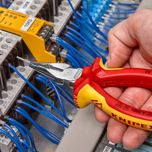 08 26 145 Knipex Spitzkombizange 145mm verchromt, VDE 1000V Produktbild Additional View 2 L