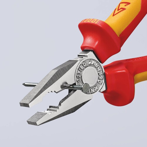 03 06 180 T Knipex KNIPEX Kombizange mit Befestigungsöse Produktbild Additional View 2 L