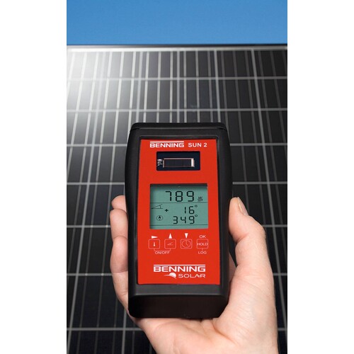 B050420 BENNING SUN2 Einstrahlungs- und Temperaturmessgerät für Photovoltaik Sys Produktbild Additional View 2 L