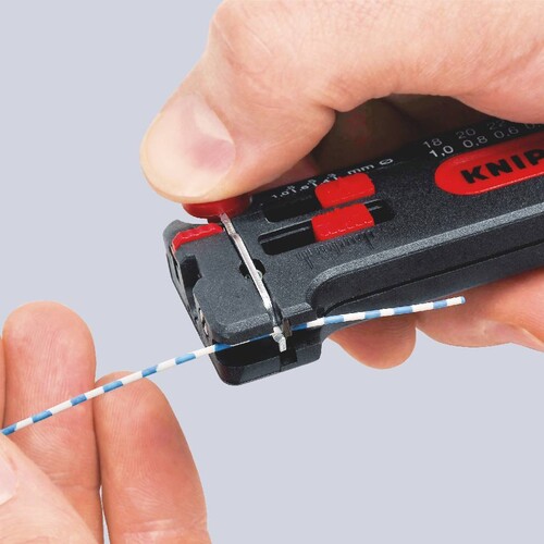 1280040SB Knipex Mini-Abisolierer CU-Leiter Ø 0,12 bis 0,4 mm Produktbild Additional View 2 L