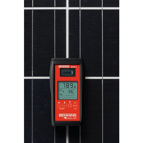B050420 BENNING SUN2 Einstrahlungs- und Temperaturmessgerät für Photovoltaik Sys Produktbild Additional View 3 L