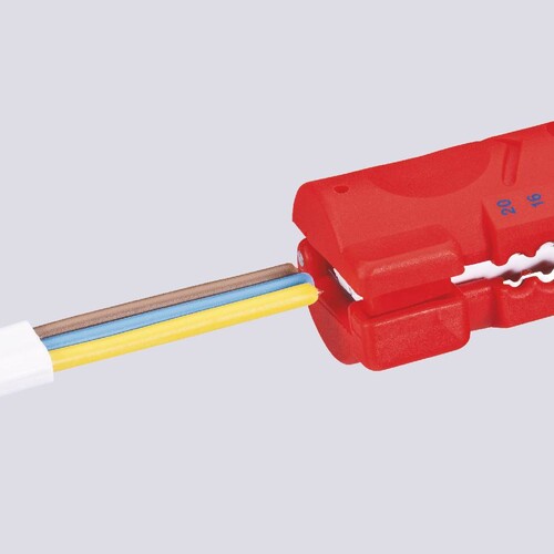 16 64 125 SB Knipex Abmantelungswerkzeug für Flach  und Rundkabel Produktbild Additional View 3 L