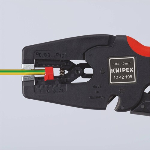 12 42 195 SB Knipex Automatische Abisolierzange MultiStrip 10 Produktbild Additional View 3 L