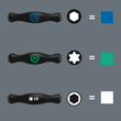 05023454001 Wera 454/10 HF Set Imperial 2 Schraubendrehersatz Quergriff- Schrau Produktbild Additional View 5 S