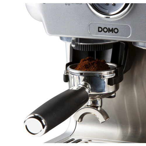 DO725K Domo Espressomaschine Siebträger mit Mühle Semi-professionell 20 Bar Produktbild Side View L