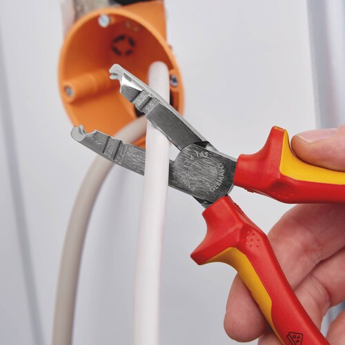 13 46 165 Knipex Abmantelungszange 165mm, dm 8-13mm, verchromt, VDE 1000V Produktbild Additional View 5 L