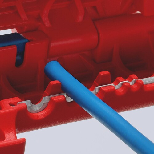 16 95 02 SB Knipex  ErgoStrip® Universal Abmantelungswerkzeug 135 mm für Linkshä. Produktbild Side View L