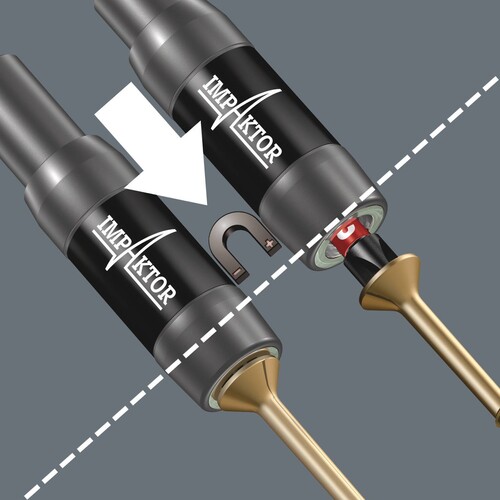 05057690001 Wera 29 IMPAKTOR Bits, 6 Torsions Bits + 1 IMPAKTOR Halter, für Produktbild Additional View 6 L